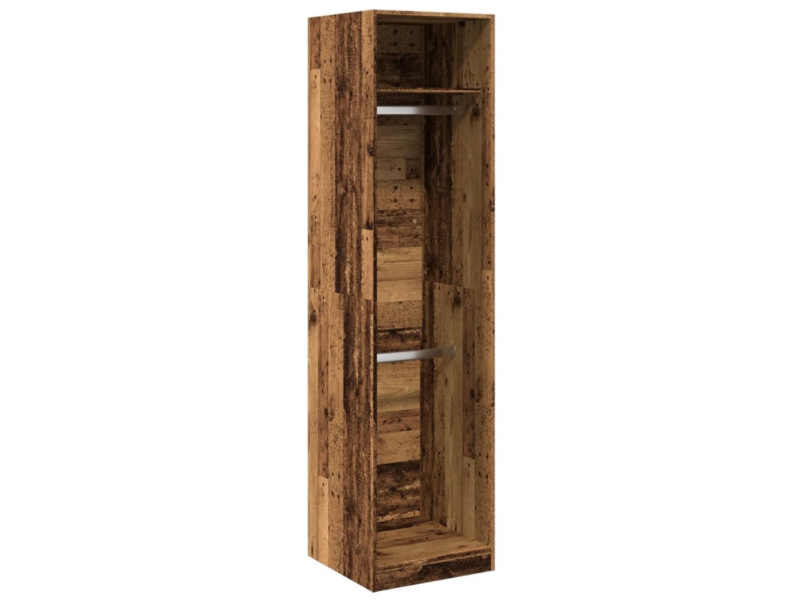 Conjunto 1 Wardrobe, Wardrobes Vidaxl Marrom Madeira Processada (50 X 50 X 200 Cm)