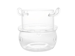 Panela De Aquecimento De Vidro Com Alto Teor De Borosilicato Para Uso Culinário Allinless