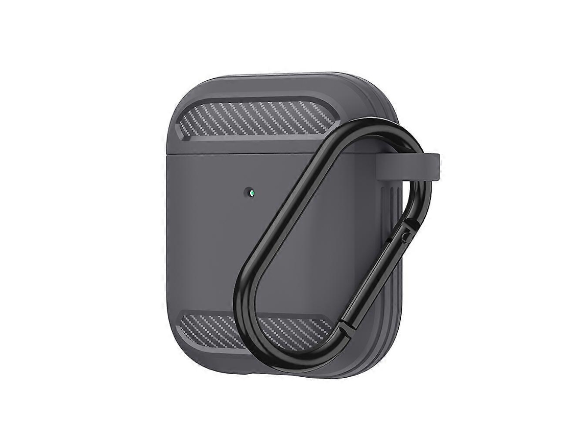 Camada protetora de TPU com fibra de carbono resistente a impactos para celulares Sem Fio AirPods 1/2 GIECY