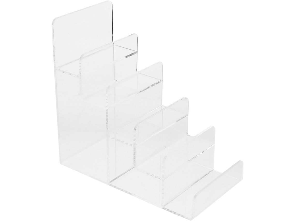 Expositor De Acrílico Para Lojas Com 5 Níveis, Espaçamento De 3, 5cm, Porta Moedas Resistente E Prateleira De