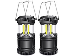 Lanterna Led de Acampamento Lanterna Led Portátil Dobrável Alimentada Por Bateria Luz de Emergência com Gancho Dobrável Preto BISBISOUS VIGA EUROPE