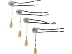 Conjunto De 4 Interruptores Parede Para Luz Teto, Ventilador, Corrente De Interruptores, Ferramentas De Reposição, 3a