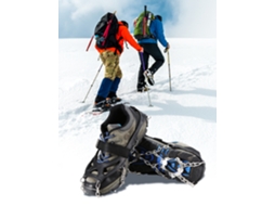 Lixada Grampões De Tração Com 19 Pontes De Aço Inoxidável Para Caminhada Hiking Escalada No Gelo E Neve