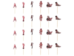 24 Unidades De Chapéus De Coco Para Bolo De Halloween Para Decorações De Halloween