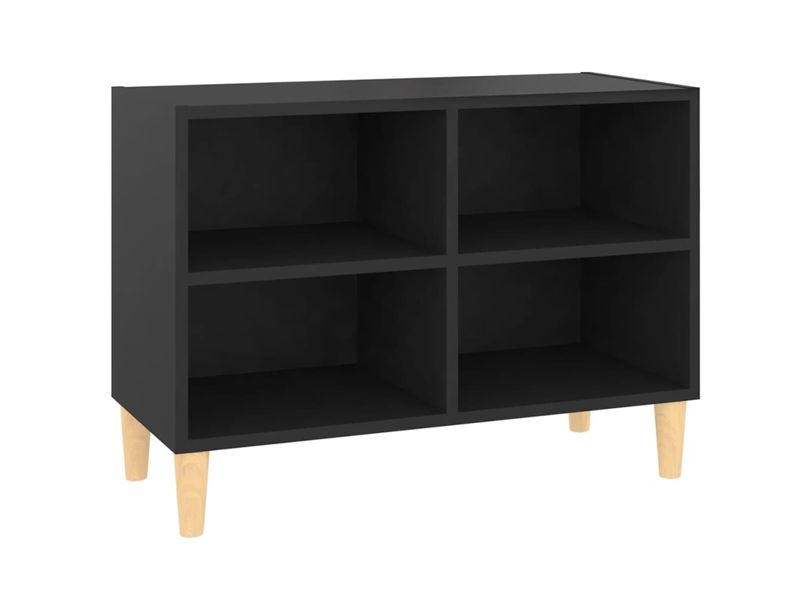 Tv Cabinet, Tv Cabinets Vidaxl Preto Madeira Processada (n/a)
