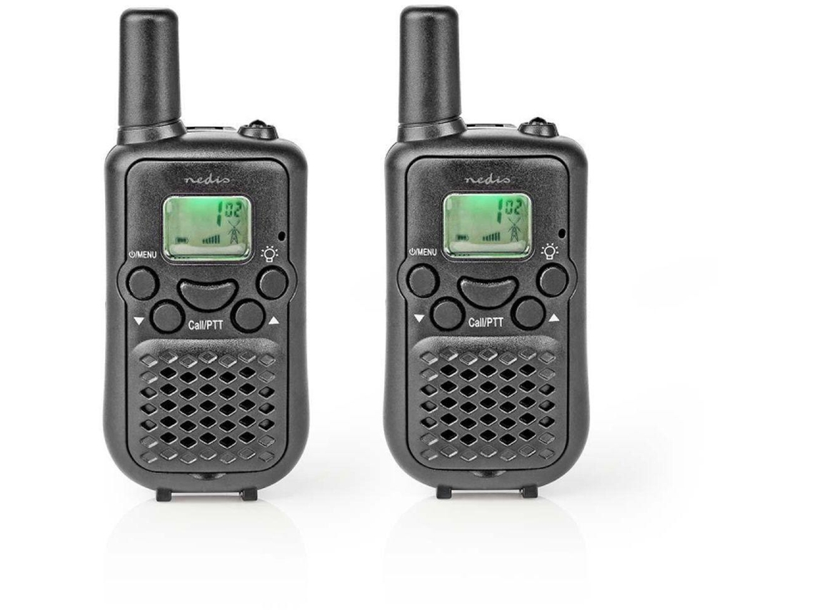 Wltk0500Bk Nedis Walkie Talkie Vox 8 Canais 5Km Pack 2 Unid Black