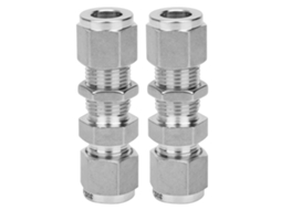 Conector De Passagem De Parede Aço Inoxidável 316 Com Dois Anéis De Vedação Fitting Joint Ф3/8 2pcs