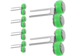 Conjunto De 6 Roldanas Para Portas Correr, Em Plástico E Metal,