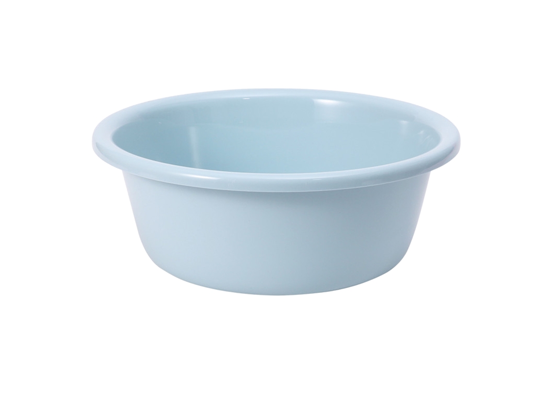 Bacia de Lavagem Plástica Redonda Pequena Azul 29.5x10cm