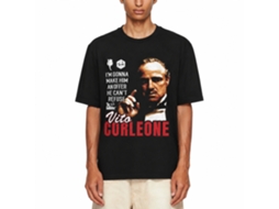 Rockinstone Godfather Movie Offer He Cant Refuse Corleone Black Adult T-shirt Size:xl