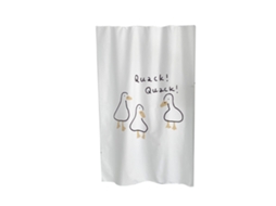 Cortina Porta Cute Pato Branco Laxiscreed Para Decorar E Proteger O Seu Espaço