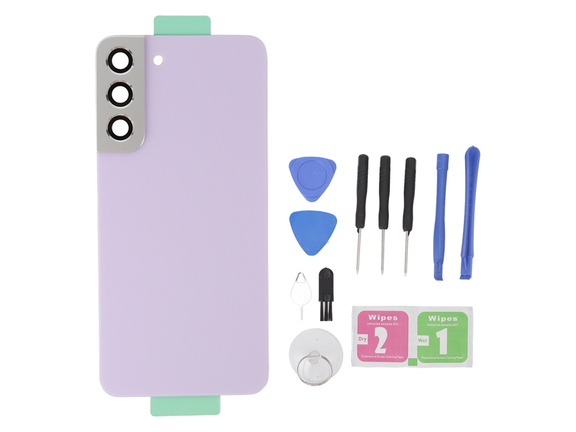 Aetheria tampa Traseira de Vidro para Samsung Galaxy S22 Plus S906u S906f Roxa com Ferramentas de Reposição