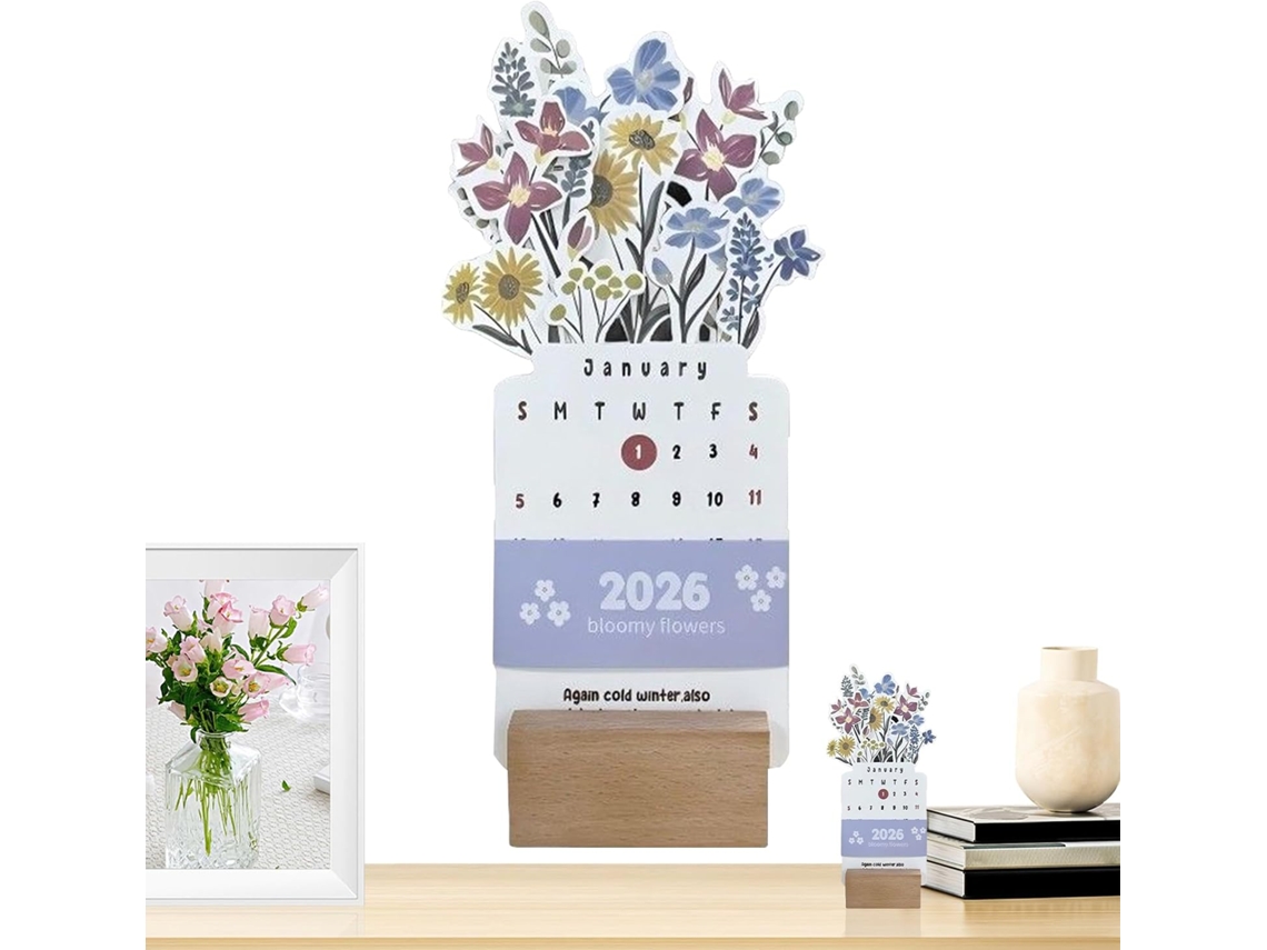 Calendário De Mesa – Vaso Planejador Mensal. Decoração Para Mesas,