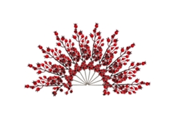 Arranjo de flores artificiais com frutos de Natal para decoração de mesa, 10 peças LAXISCREED