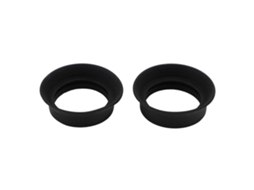 Protetor ocular de borracha macia para visor de microscópio, dobrável e para binóculos.