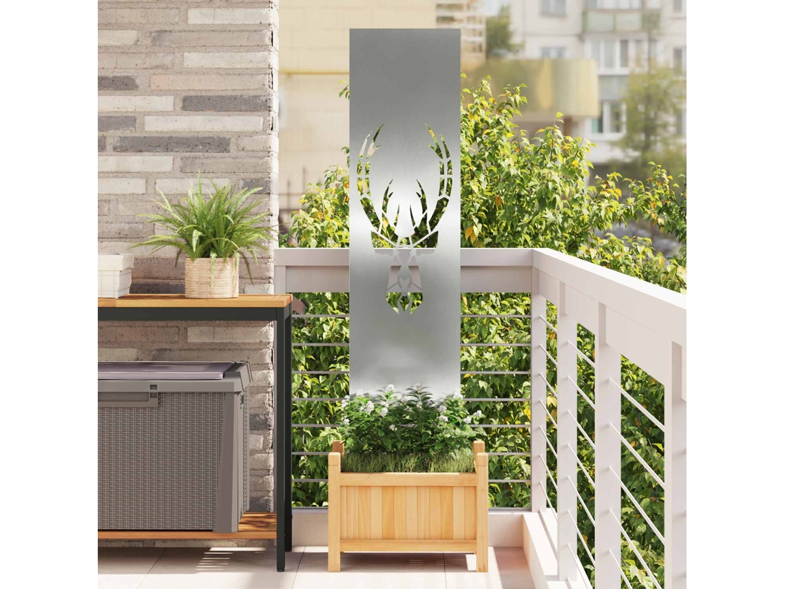 Vidaxl Tela De Privacidade Para Jardim Prateado 32 X 140 Cm
