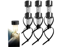 Conjunto de 6 Luzes Solares GOKOCO para Piscina e Jardim