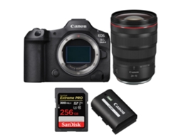 Eos R5 Mark Ii + Rf 24 70mm F/2.8 L Is Usm + 1 Sandisk 256gb Uhs ii 300mb/s + 1 Canon Lp e6p + Ebook “20 Dicas para Fotos Que Impressionam” CANON