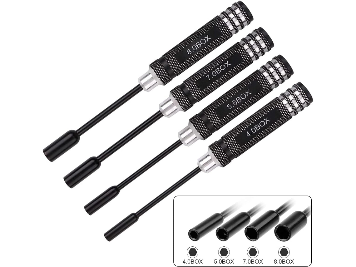 Conjunto De 4 Chaves De Fenda, Incluindo Chaves Allen De 4, 0/5, 5/7, 0/8, 0 Mm, Adequadas Para Uso Em Diversas Situações