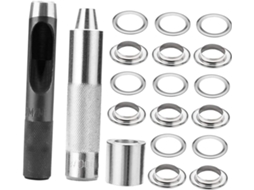 Kit De Fixação Ilhós Com 103 Peças, Incluindo Metal 12 Mm E Furador