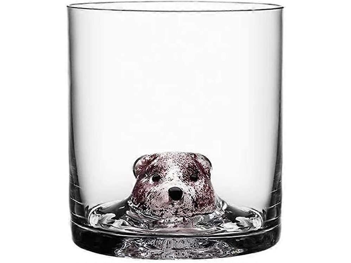 Taza de Cristal 3d Animal 460ml, Taza Única para Chá/café com Design de Raposa/porco/pássaro/urso/pato/tejón
