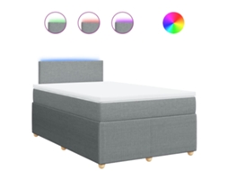 Box Spring Bed, Box Spring Beds Vidaxl Cinzeto Tecido (120 X 200 Cm)