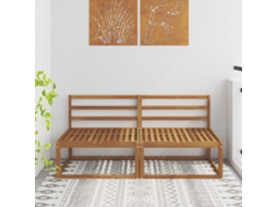 Vidaxl 2 Peça Sofá Médio Externo Natural 158 X 83 X 73 Cm