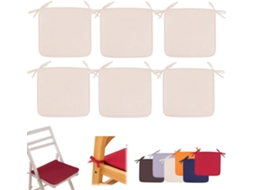 Almofadas Genéricas Quadradas Para Cadeiras De Jardim, 40x 40cm, Almofadas Para Assento Externo Bancos De Bistrô E Pátio