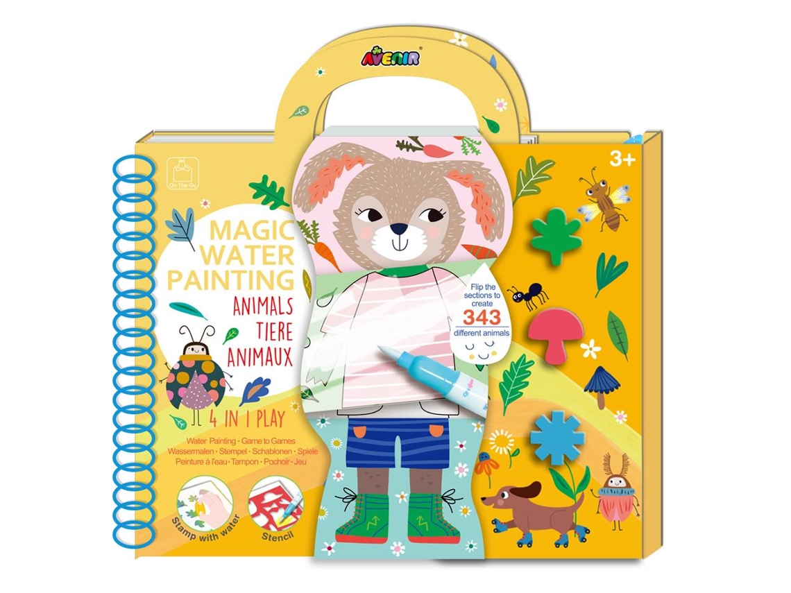 Pintura Com Água Animais Da Floresta Livro De Pintura Criativa Para Crianças Avenir