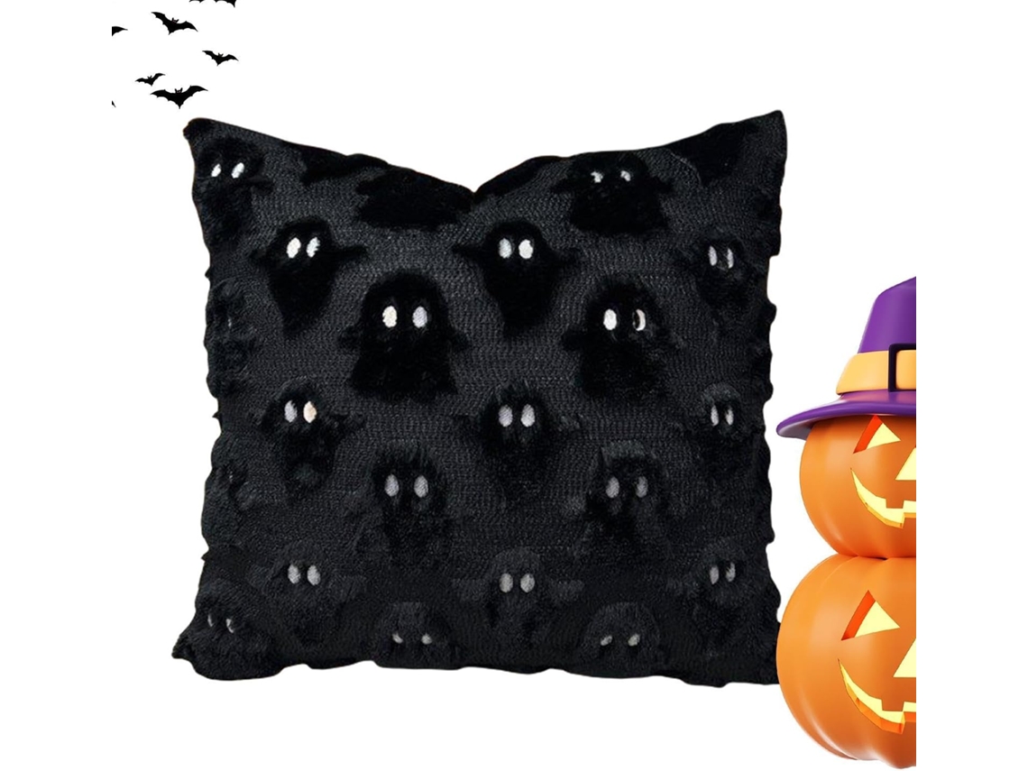 Fronha Decorativa De Halloween Com Estampa De Fantasma Assustador Para Cama |