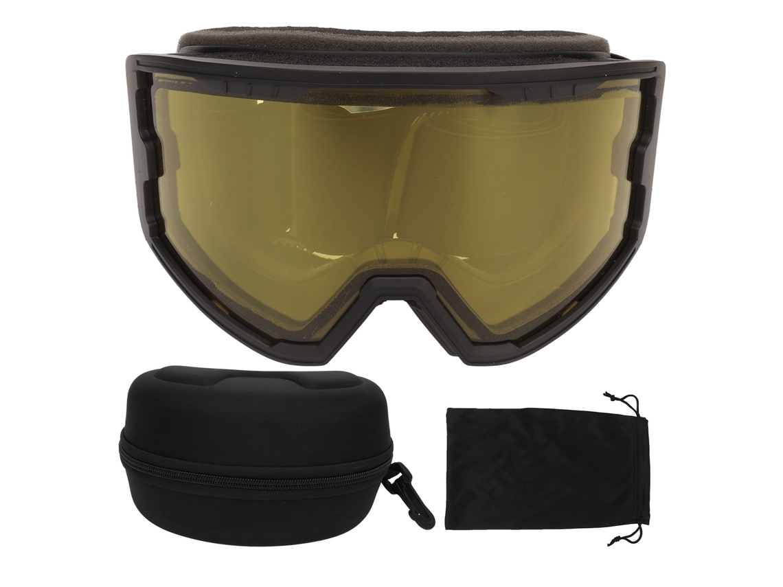 Óculos de Ski Anti embaçamento Proteção Solar Preto