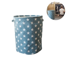 Cesto de Roupa Dobrável, Impermeável, Redondo, para Uso Doméstico, Organizador de Brinquedos Infantis, Bolsa de Armazenamento com Alça BRILVIBERA