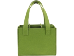 Sacola de Feltro para Transportar 6 Garrafas Vinho, Reutilizável, Decorativa e Ideal Festas, na Cor CHABERLU