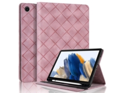 Capa Para Samsung Galaxy Tab A9+/a11+ Com Relevo Em Losango