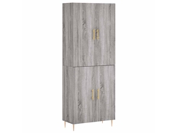 Guarda-roupa alto em madeira Sonoma Cinza, exclusivo da Maison (69,5 x 34 x 180 cm)