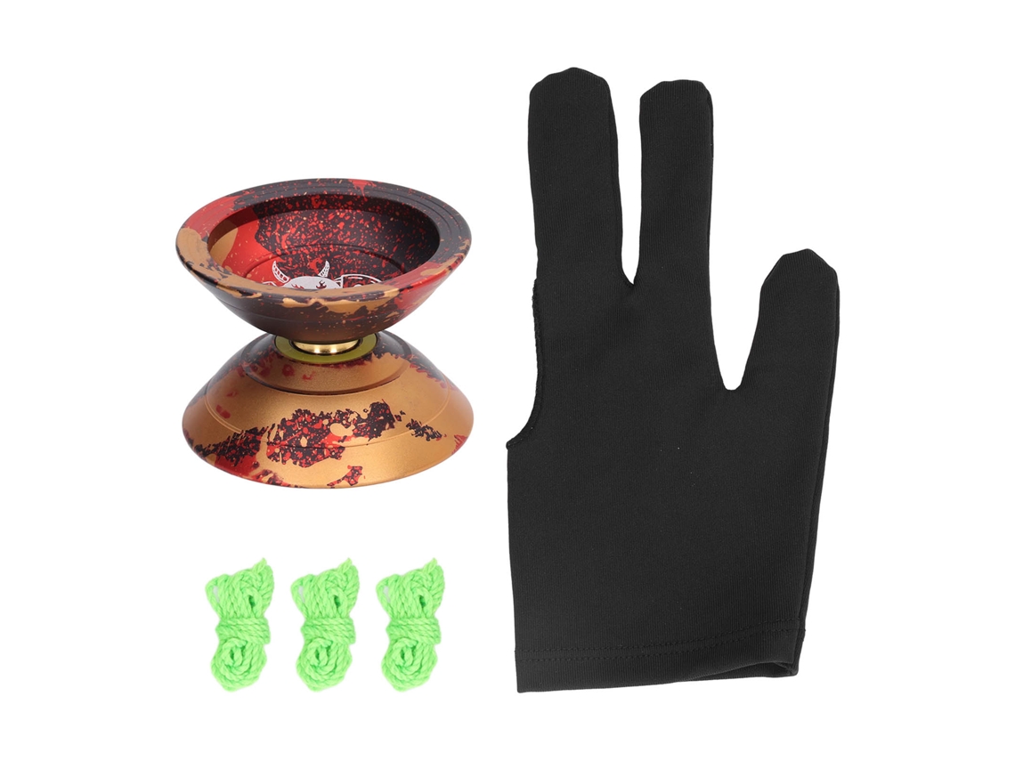 Mali yo Yo Toy 2 Modos de Rotação H Shape Unresponsive Bola de Jogo para Crianças Dourado