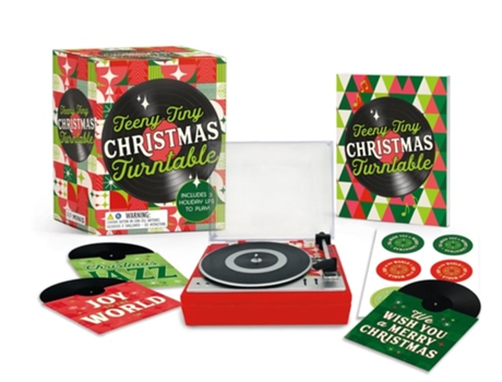 Livro Teeny-Tiny Christmas Turntable de Matt Shiverdecker (Inglês)