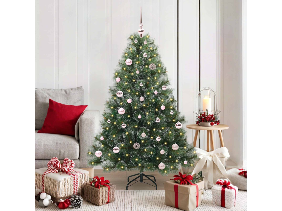 Vidaxl Árvore De Natal Artificial Com 150 Leds Verde 150 Cm Pe E Pvc