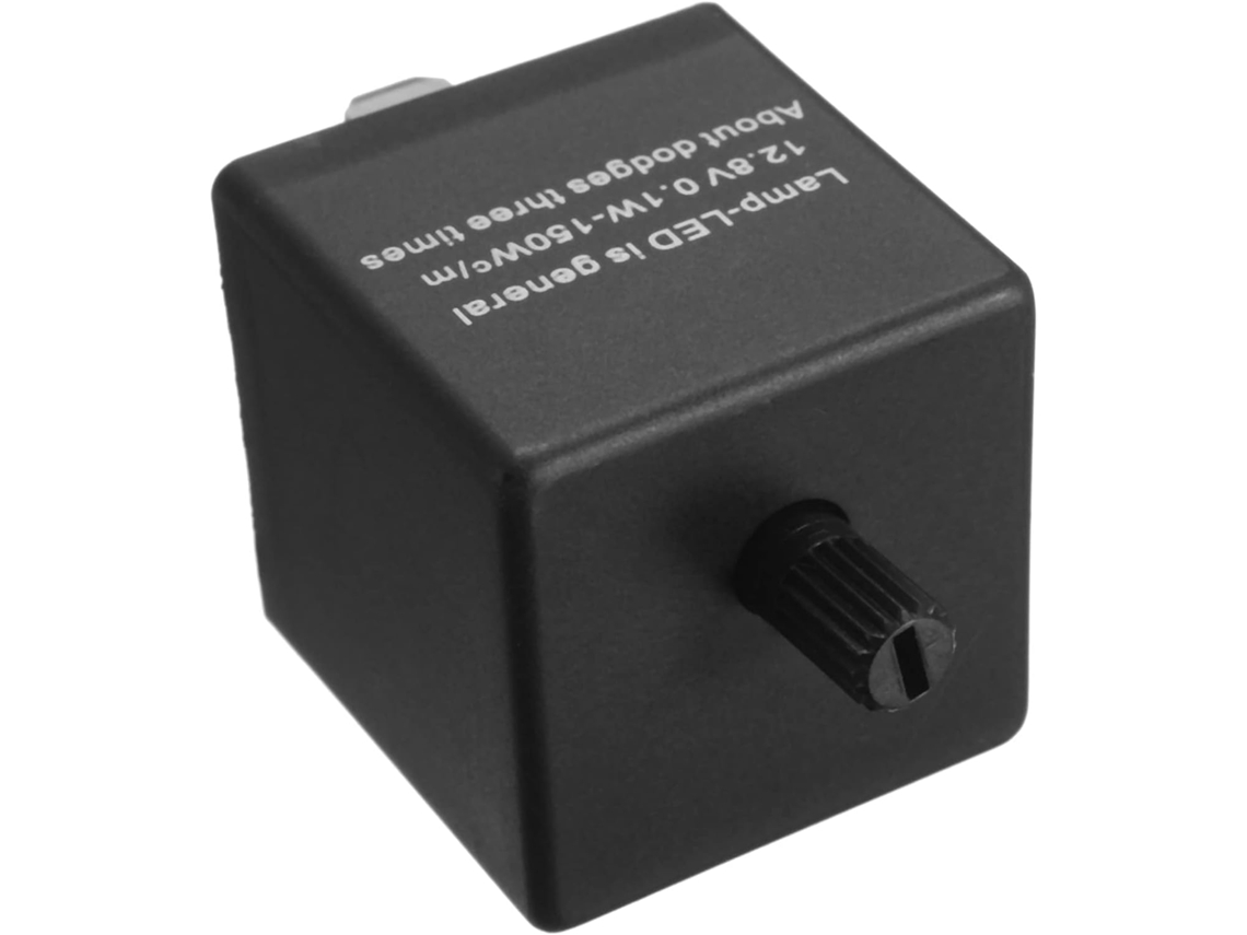 Relé De Pisca Ajustável 3 Pinos E 12v Para Carro Com Led