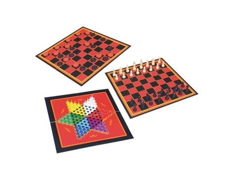 Jogos Tabuleiro 3 em 1 MY HOME 35x35