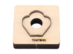 Matriz de Corte em Aço de Liga Alta Dureza YURU, Pétala 50x50mm, Moldes de Perfuração DIY para Couro, Papelão, Argila, Tecido S/MARCA