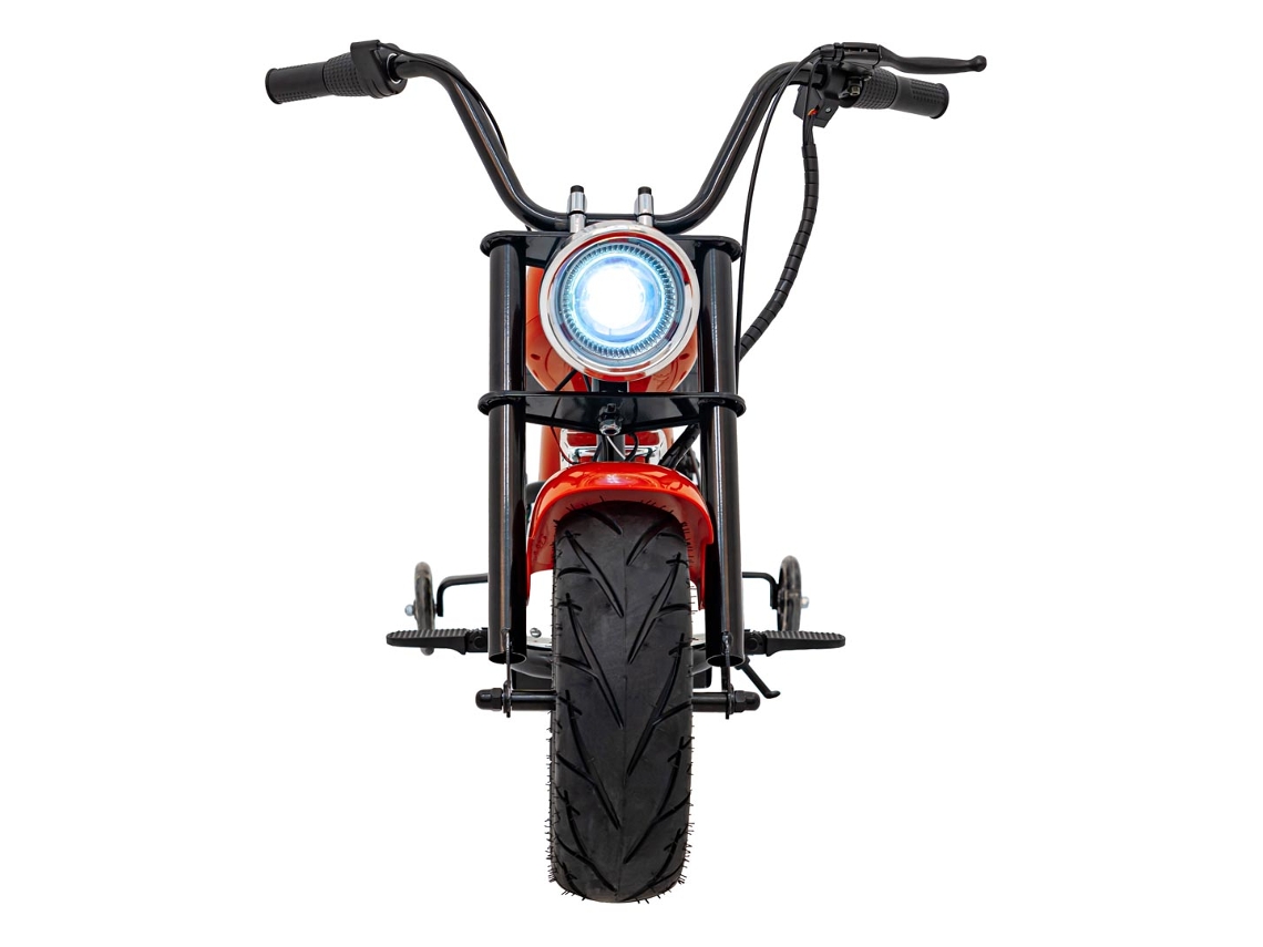 Motocicleta Chopper Warrior Veículo Laranja B.active