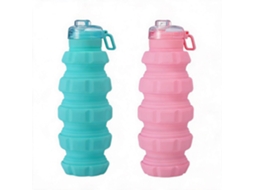 Garrafa de água dobrável, 500ml, para atividades ao ar livre, 2 unidades HENTEN HOME