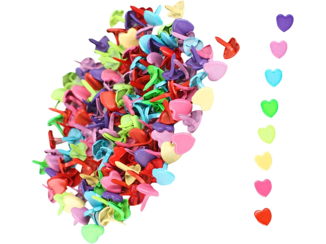 100-alfinetes De Metal Multicoloridos Para Artesanato Em Papel