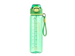 Copo Espacial Portátil Extragrande (verde, 1000 Ml) Com Alça De Transporte Transparente.