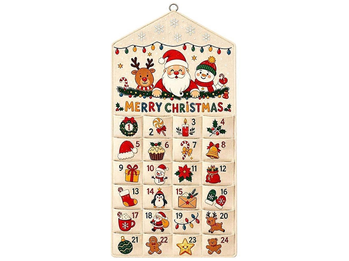 Calendário De Advento De Parede Para Natal