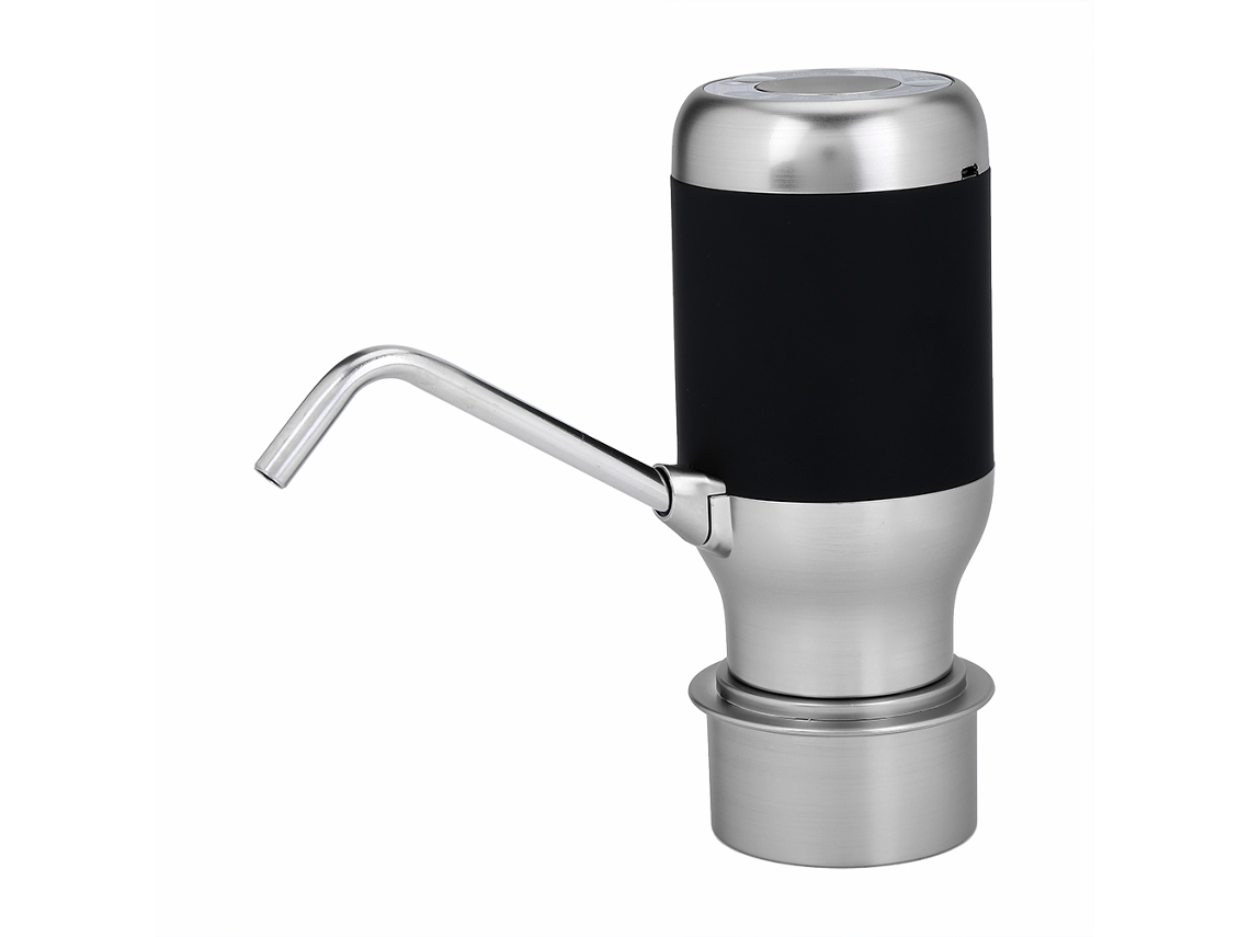KOFIHETY Bomba de água elétrica automática, recarregável por USB, sem fio, inteligente, preta