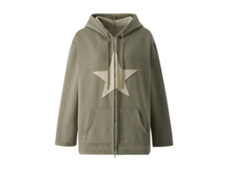 Fasst Chaqueta Sudadera Capuz Hip Hop Vintage Estrella Zip Algodão Manga Longa Gótica