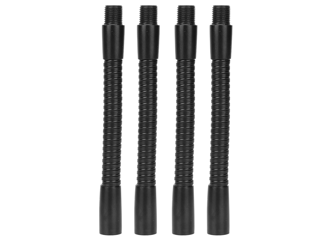 4pcs mangueira de abajur com pescoço de ganso alumínio 10mm flexível 12cm acessórios de iluminação | S/MARCA