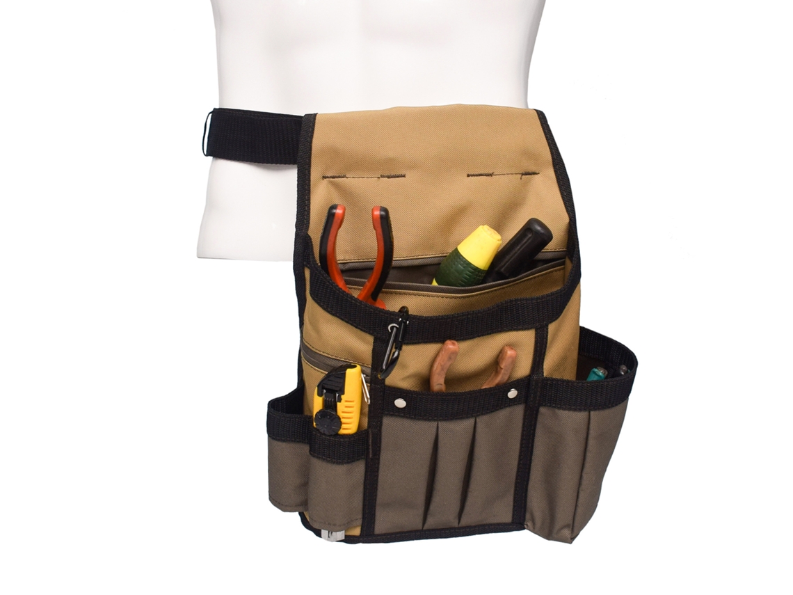 Cinto/bolsa Para Ferramentas Acolchoado Com 8 Bolsos, Cinto Ajustável De 7,6 Cm (3 Polegadas), Durável